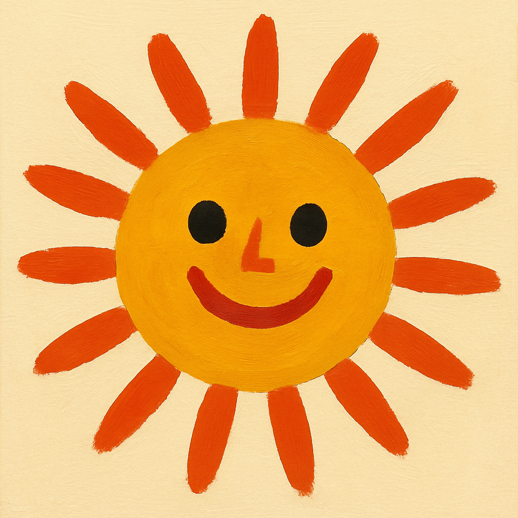 happy — gouache