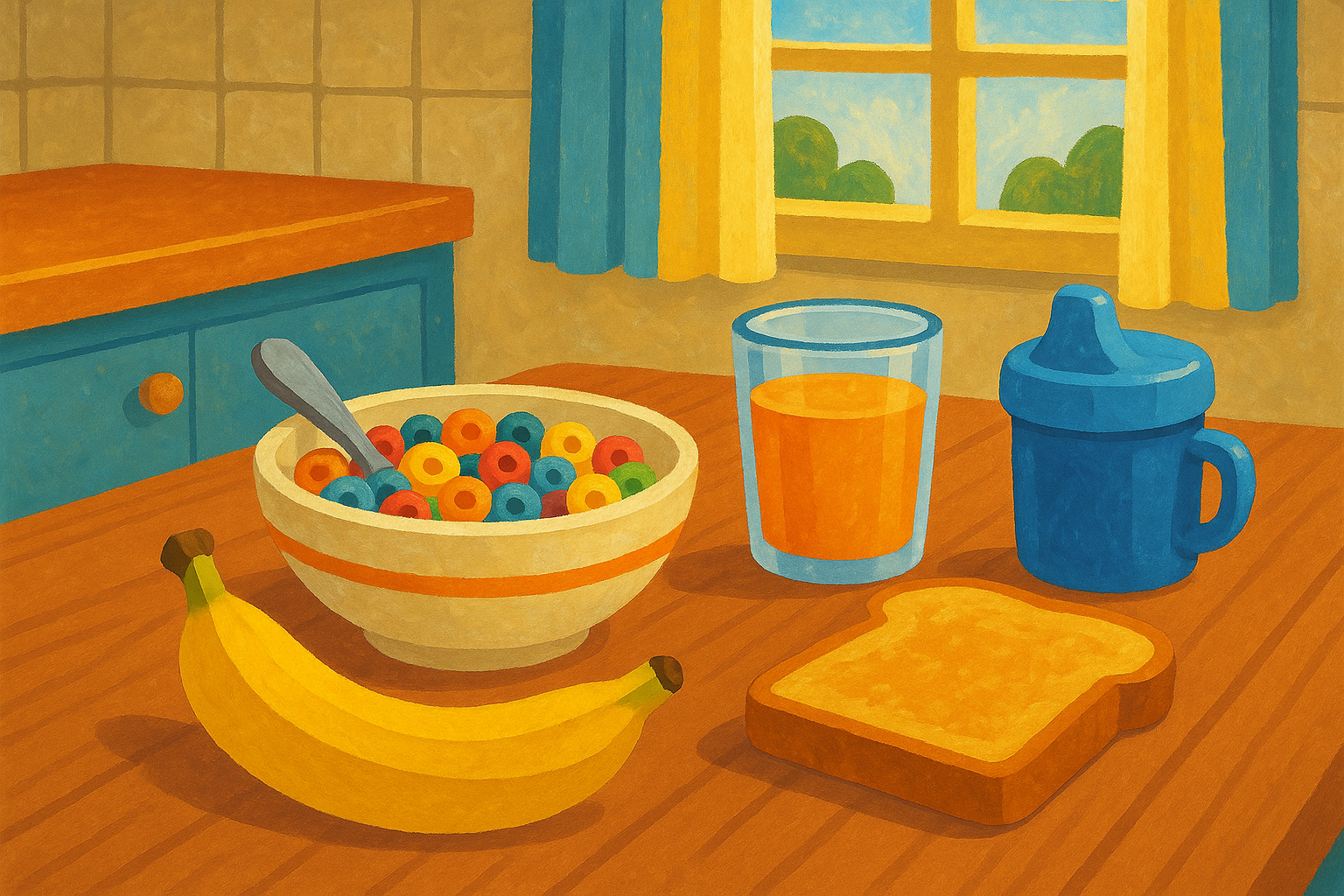 Breakfast — Gouache
